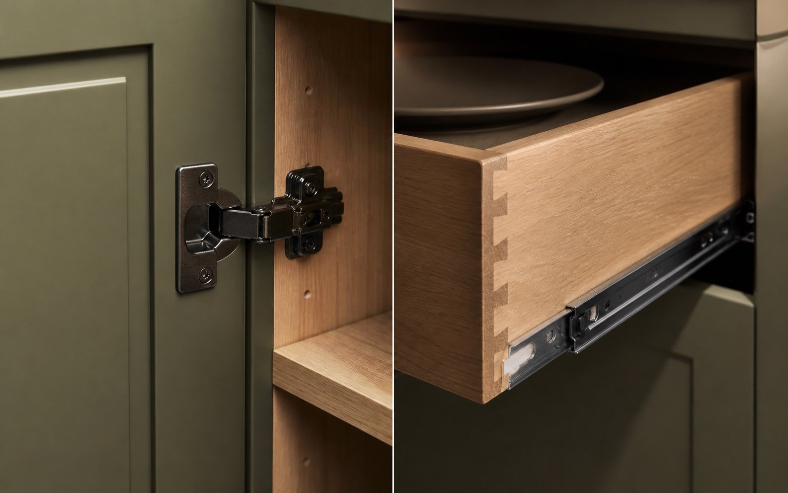 Quincaillerie fonctionnelle pour armoires sur mesure